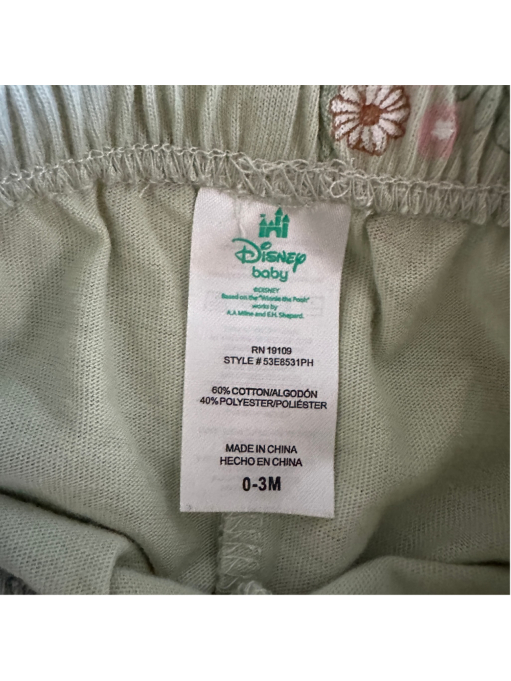 Baby Girl Clothing Lot 0-3 Months Disney Bambi Footie Dress Hat 6 Pc - Picture 12 of 12